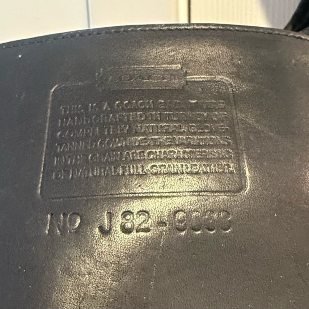 Authentic Coach Ergo Black Leather Shoulder Bag - Picture 6 of 6